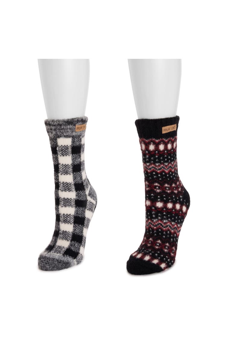 Sweater Socks 2 Pair Pack, Alternate, color, Ebony Pack