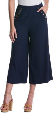 Laundry by Shelli Segal Grommet Lacing Culottes