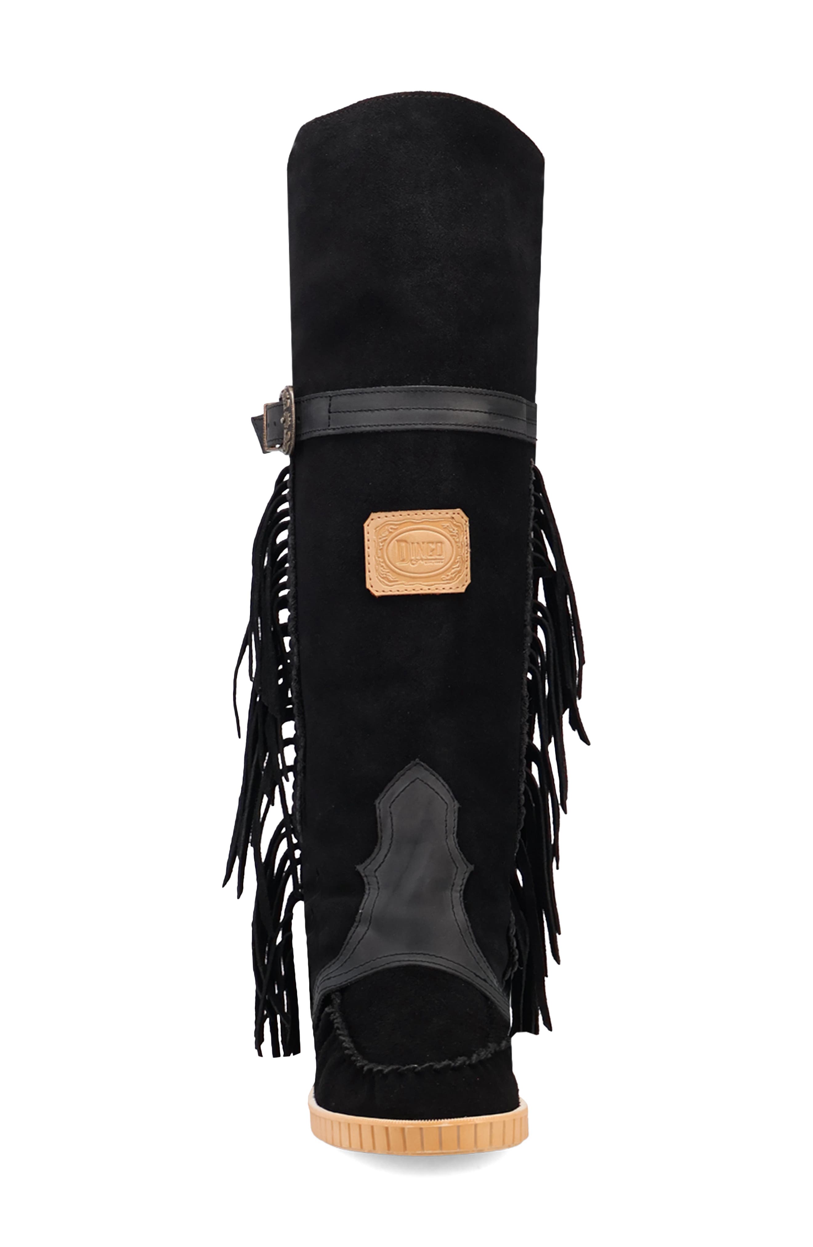 Dingo Fringe Moc Toe Boot, Alternate, color, 
