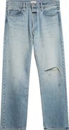 Fear of God Ripped Knee Five-Pocket Straight Leg Jeans