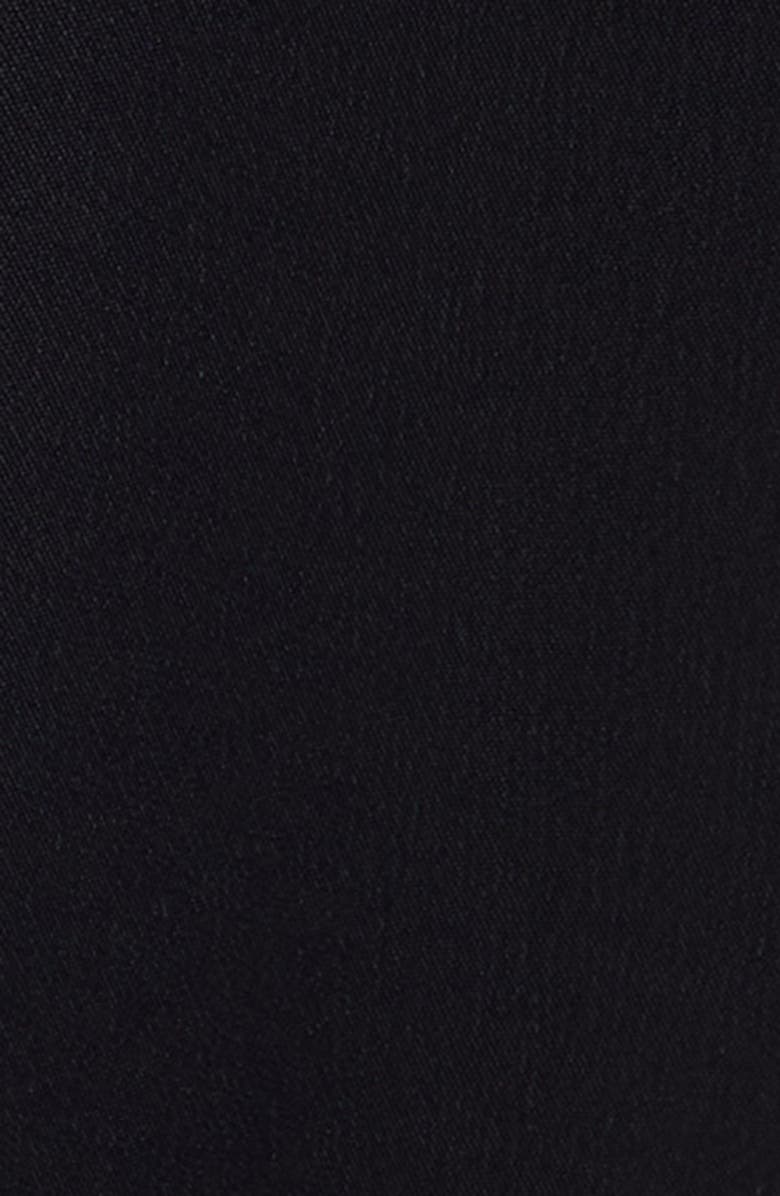 GRACE LING Liquid Satin Belted Wide Leg Pants, Alternate, color, Black