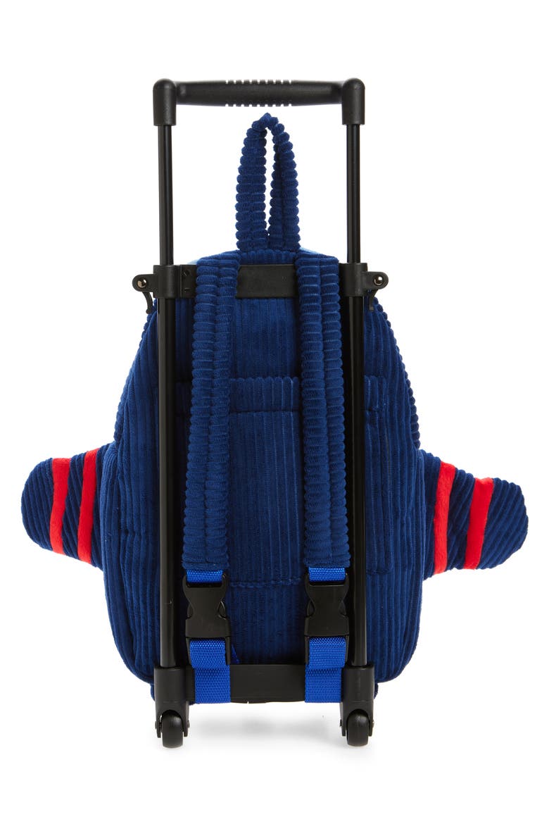 Kids' New Airplane Trolley Backpack, Alternate, color, BLUE