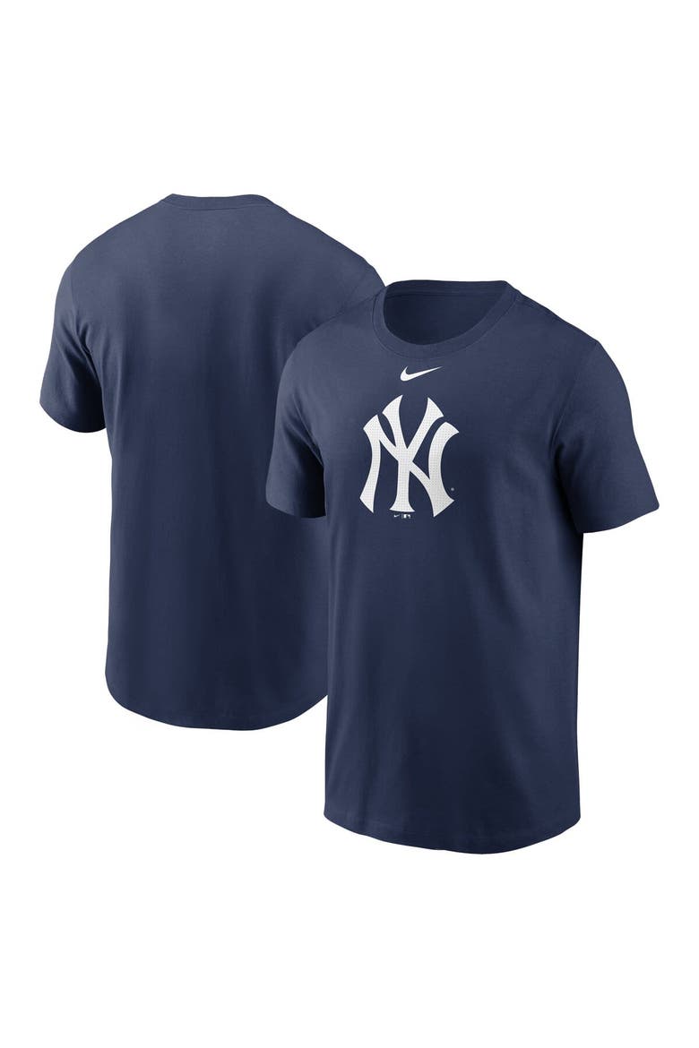 Men's Nike Navy New York Yankees Fuse Logo T-Shirt, Main, color, Navy
