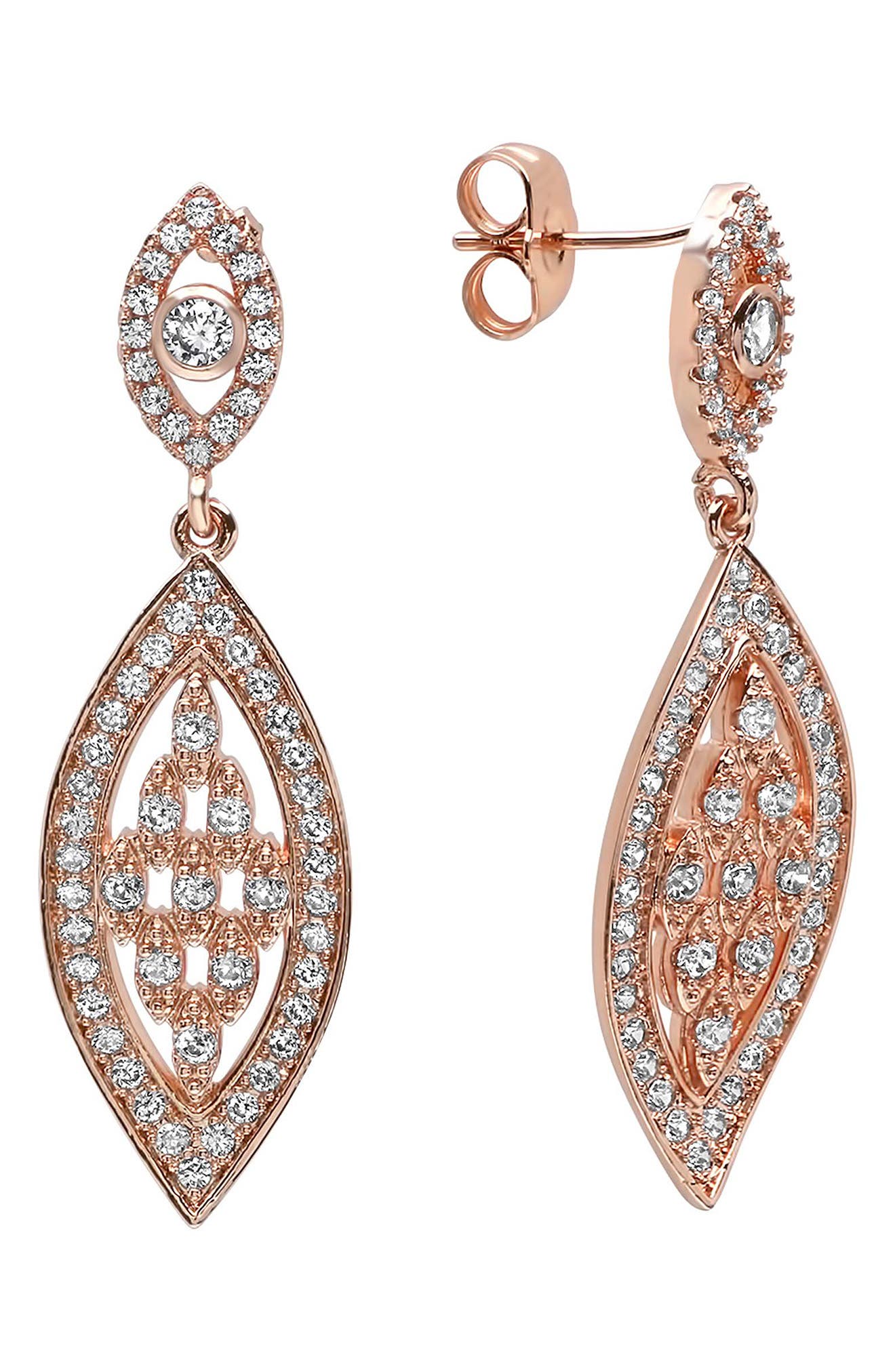 Marquise Pavé Drop Earrings