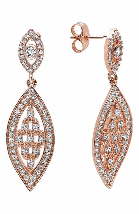 Marquise Pavé Drop Earrings