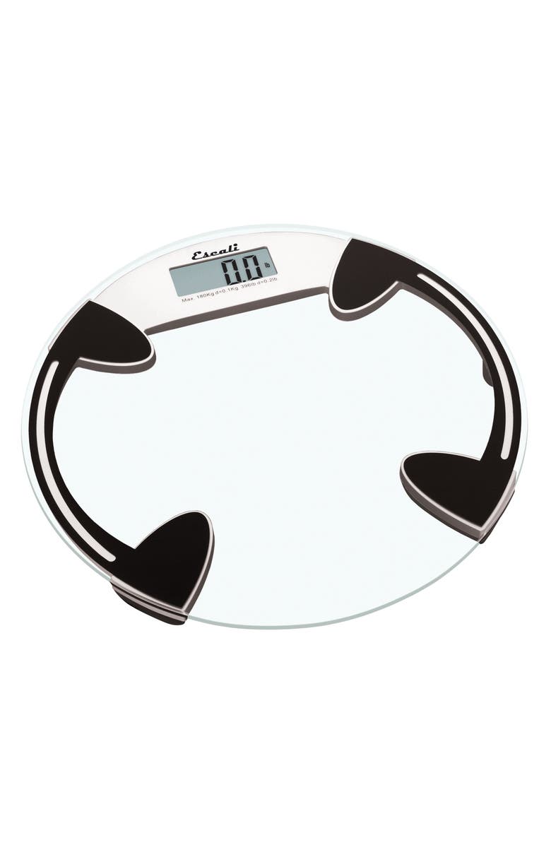 ESCALI Glass Platform Bathroom Scale, Alternate, color, Clear/Black
