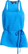 Theory Belted Silk Blend Top