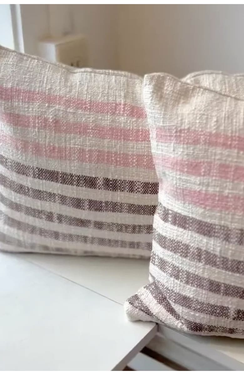 Pillowpia Palma Lumbar Pillow Cover, Alternate, color, Terra