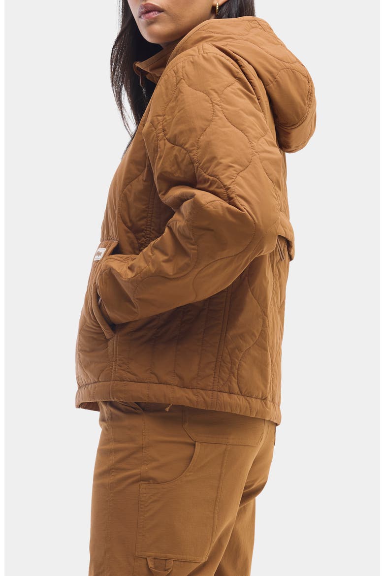 Bessie Water Resistant Packable Quilted Puffer Jacket, Alternate, color, NUTHATCH