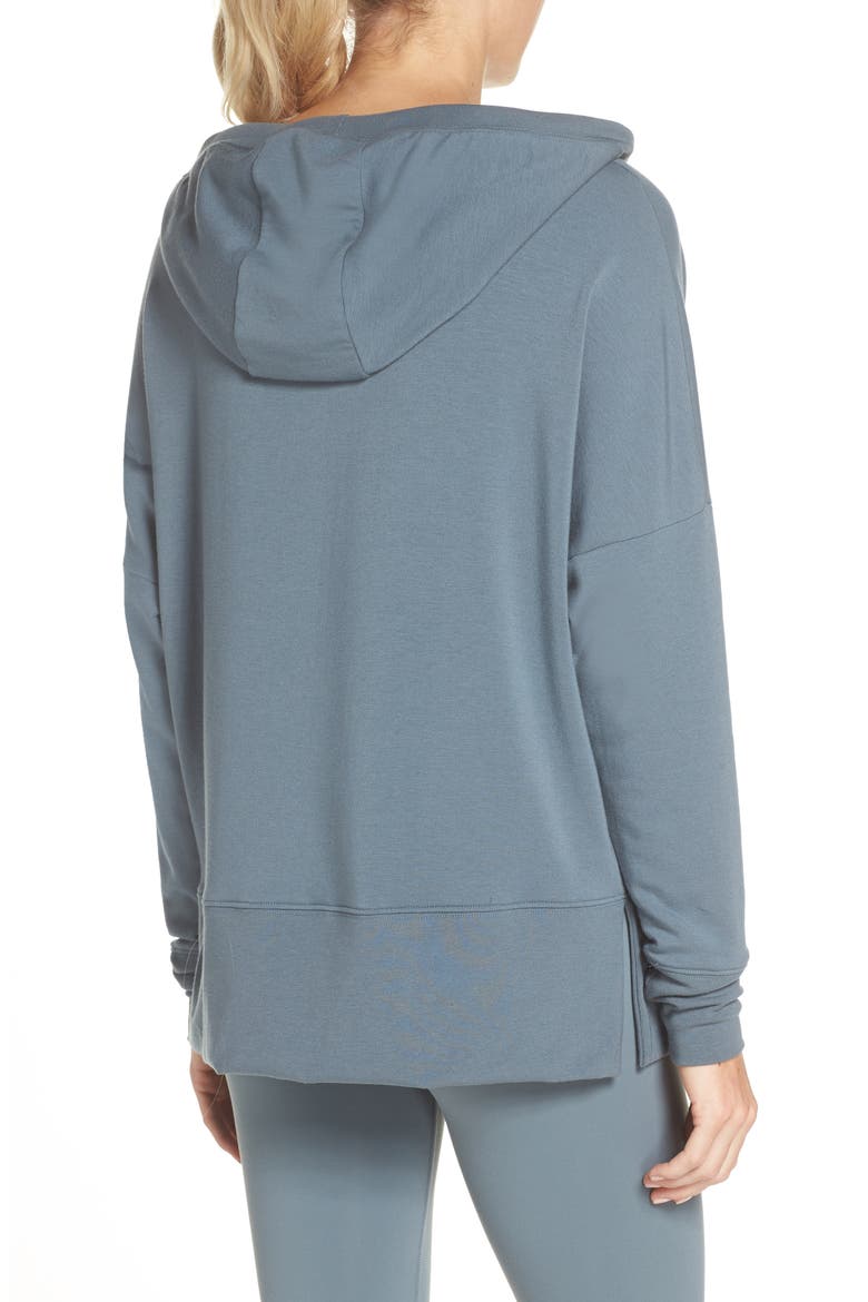 Fluid Tunic Hoodie, Alternate, color, CONCRETE