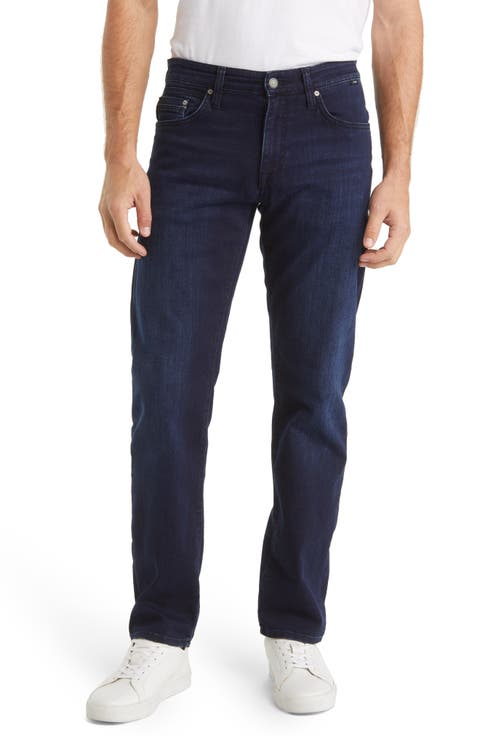 Zach Straight Leg Jeans (Blue Black Tonal Williamsburg)