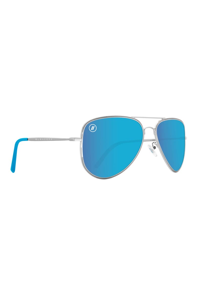 58mm A Series Polarized Aviator Sunglasses, Alternate, color, BLUE ANGEL