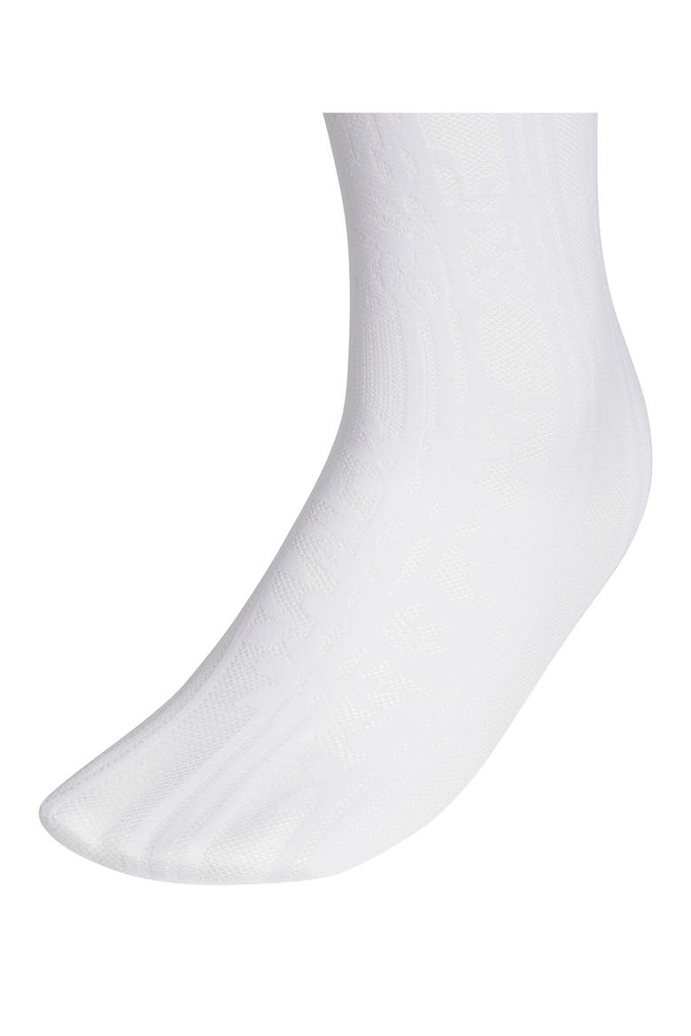 Superlite 2-Pack Lace Crew Socks, Alternate, color, WHITE/ CLEAR GREY