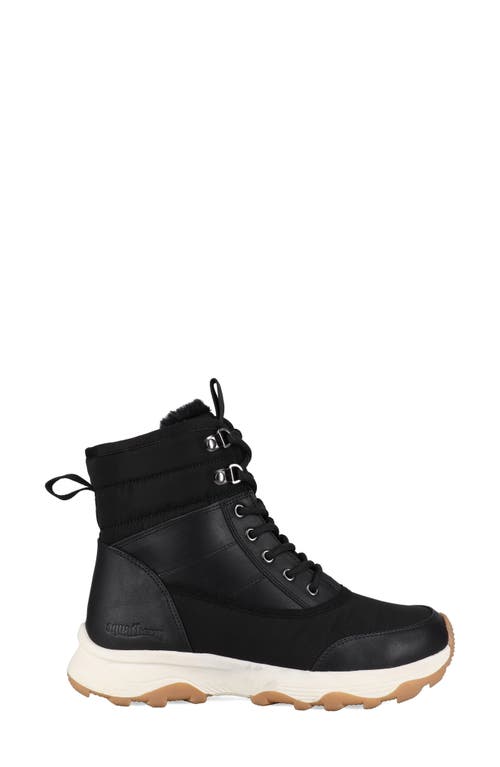 Aquatherm By Santana Canada Sokul Faux Fur Lined Lace-up Boot In Black