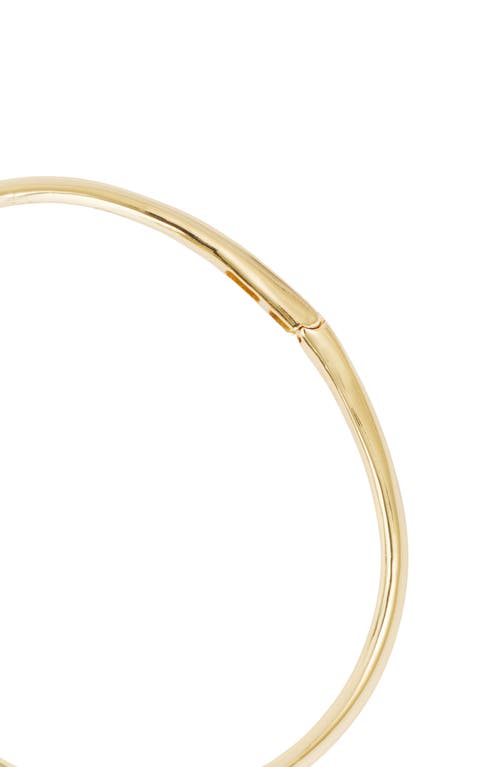 Athra Luxe Sculpted Bypass Bangle In Gold