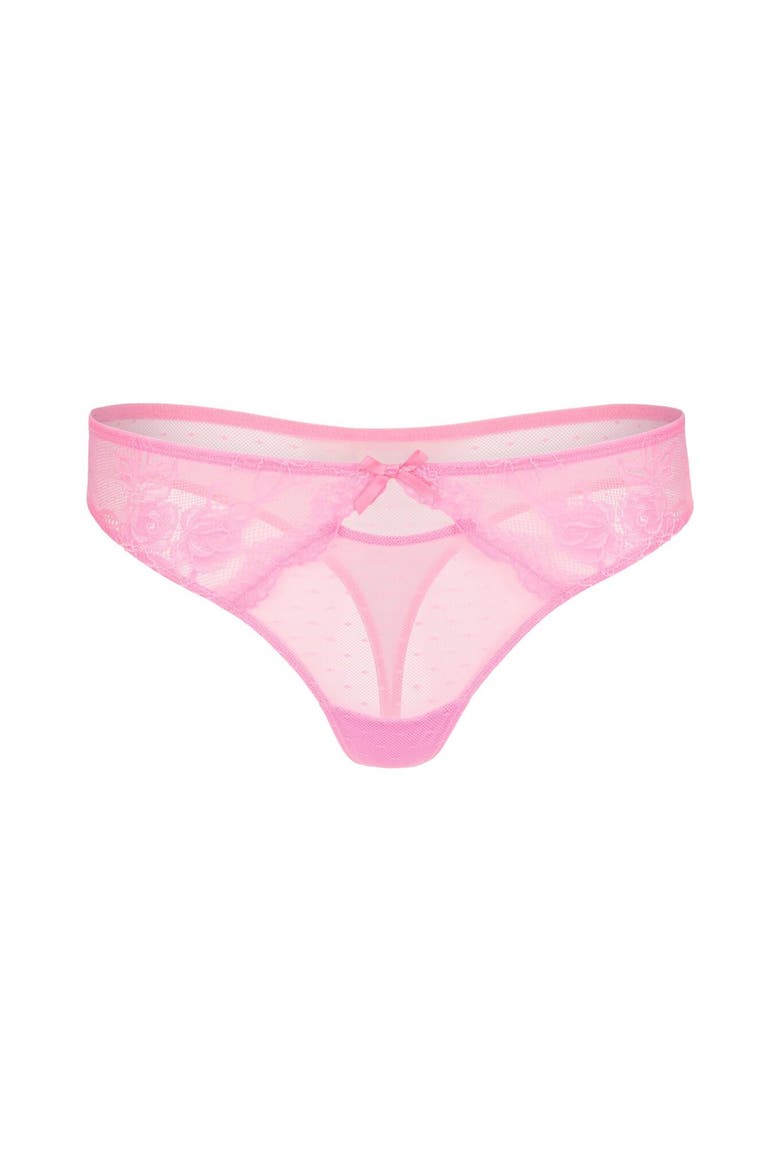 Cordelia Thong Panties, Alternate, color, Medium pink