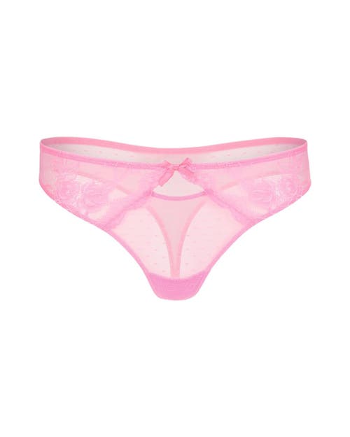 Adore Me Cordelia Thong Panties In Medium Pink