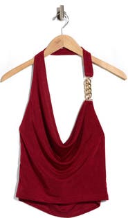Princess Polly Marvelle Plunge Hardware Halter Top