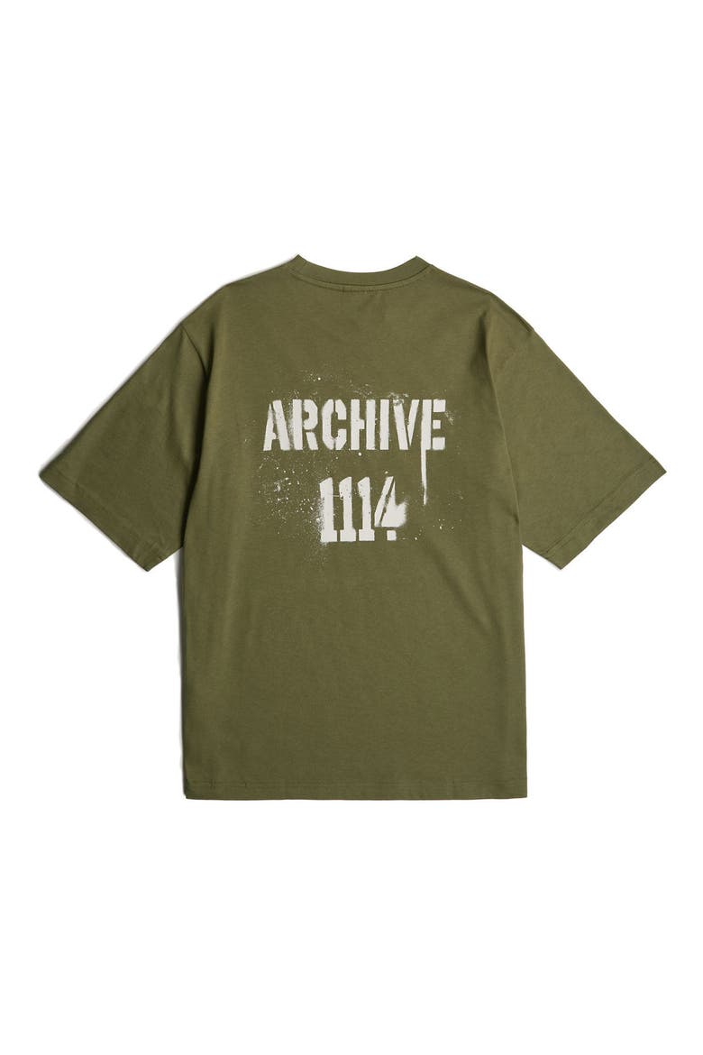 Sprayed 89 Boxy Organic Cotton Graphic T-Shirt, Alternate, color, SHADOW OLIVE