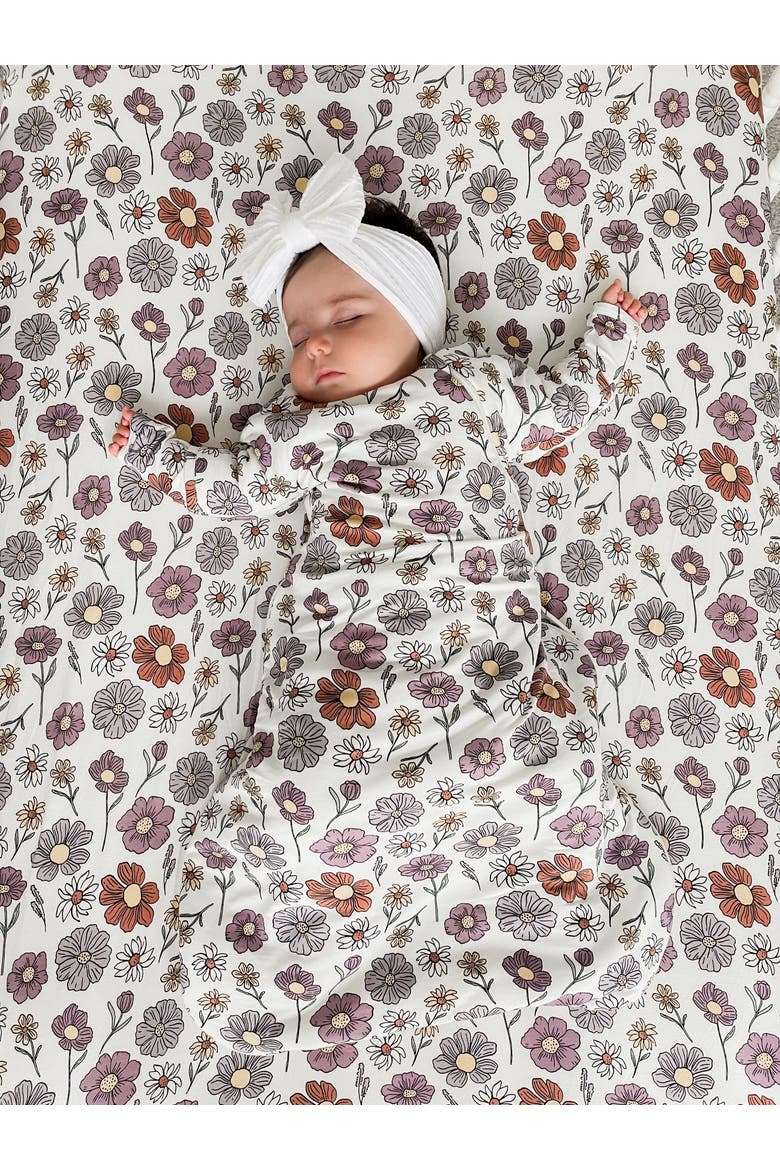 Unisex Baby Long Sleeve Transitional Swaddle Sleep Sack, Easy Diaper Changes, 1.0 TOG, Alternate, color, Beauty