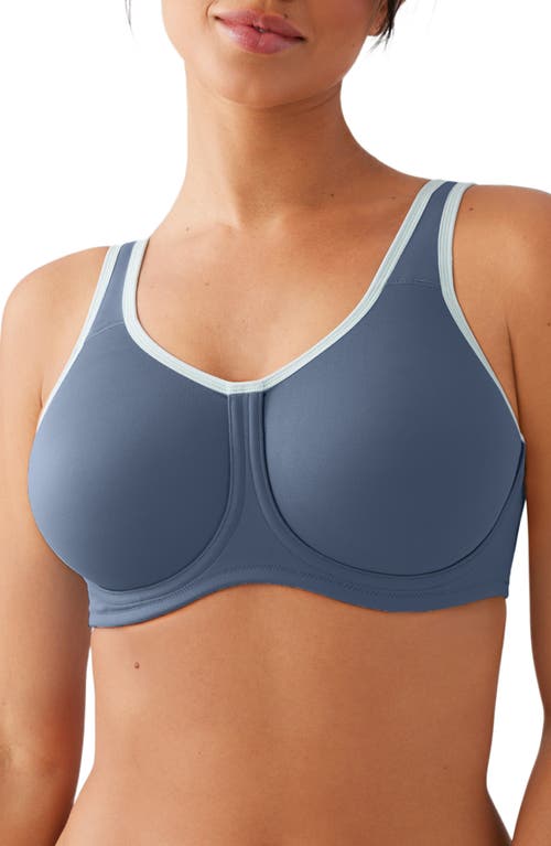 Wacoal Simone Seamless Underwire Sports Bra In Blue