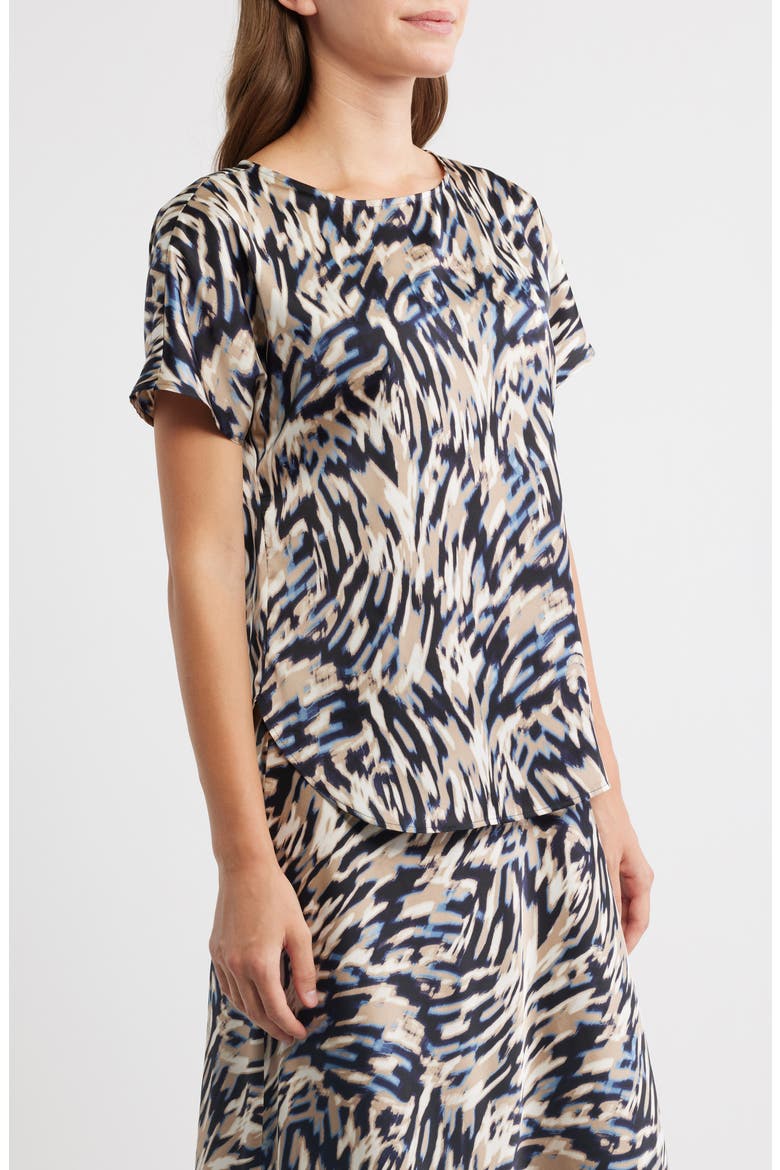 Print Bateau Neck Top, Alternate, color, DUTCH BLUE MULTI