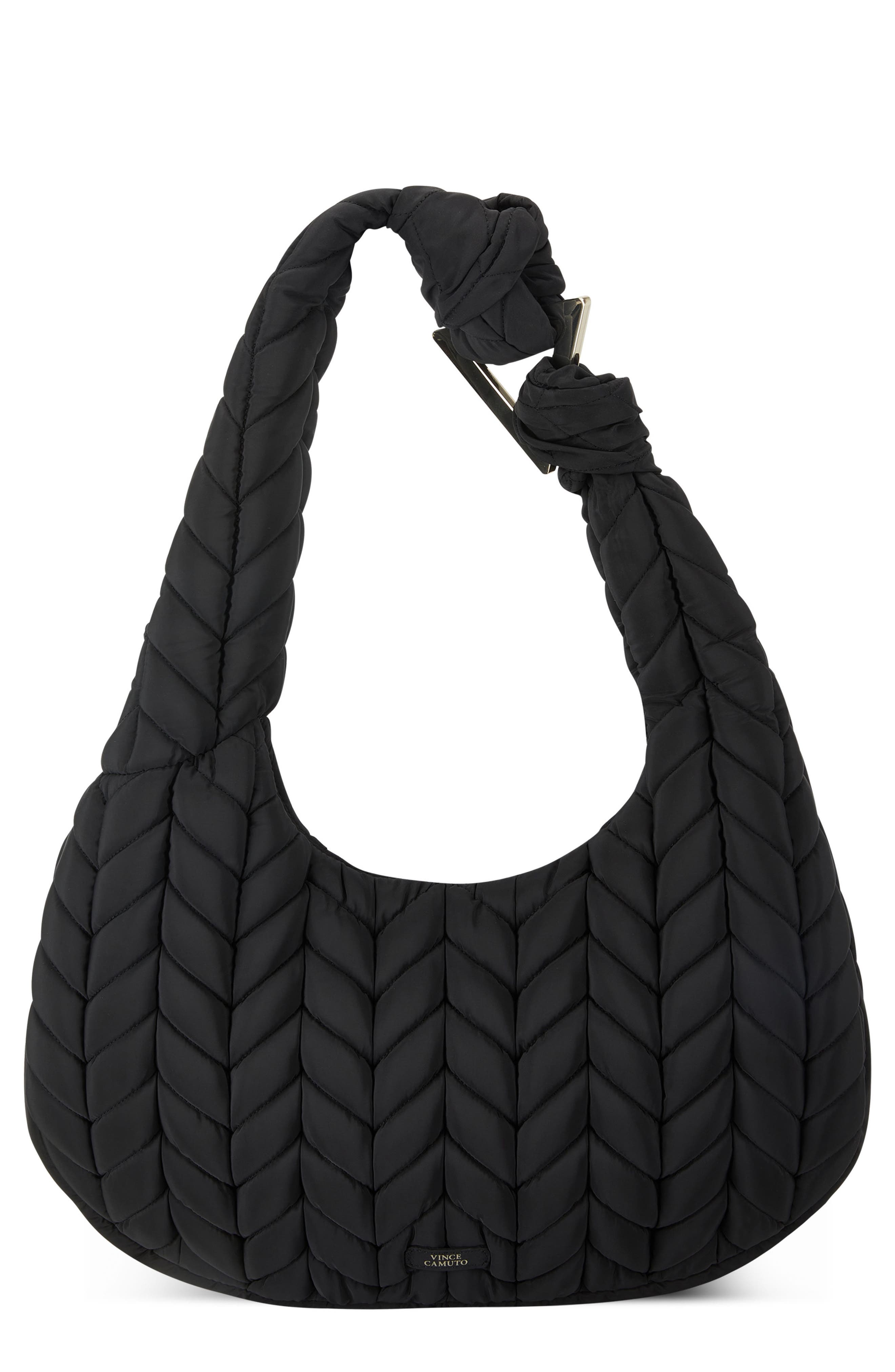 Vince Camuto Chlor Quilted Nylon Hobo Bag, Main, color, 