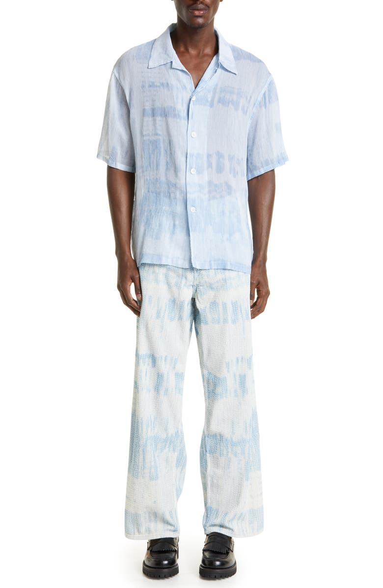 OUR LEGACY Vast Cut Print Wide Leg Corduroy Pants, Alternate, color, 