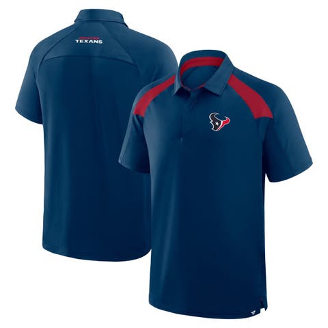 Men's Fanatics Navy Houston Texans Back Around Raglan Polo