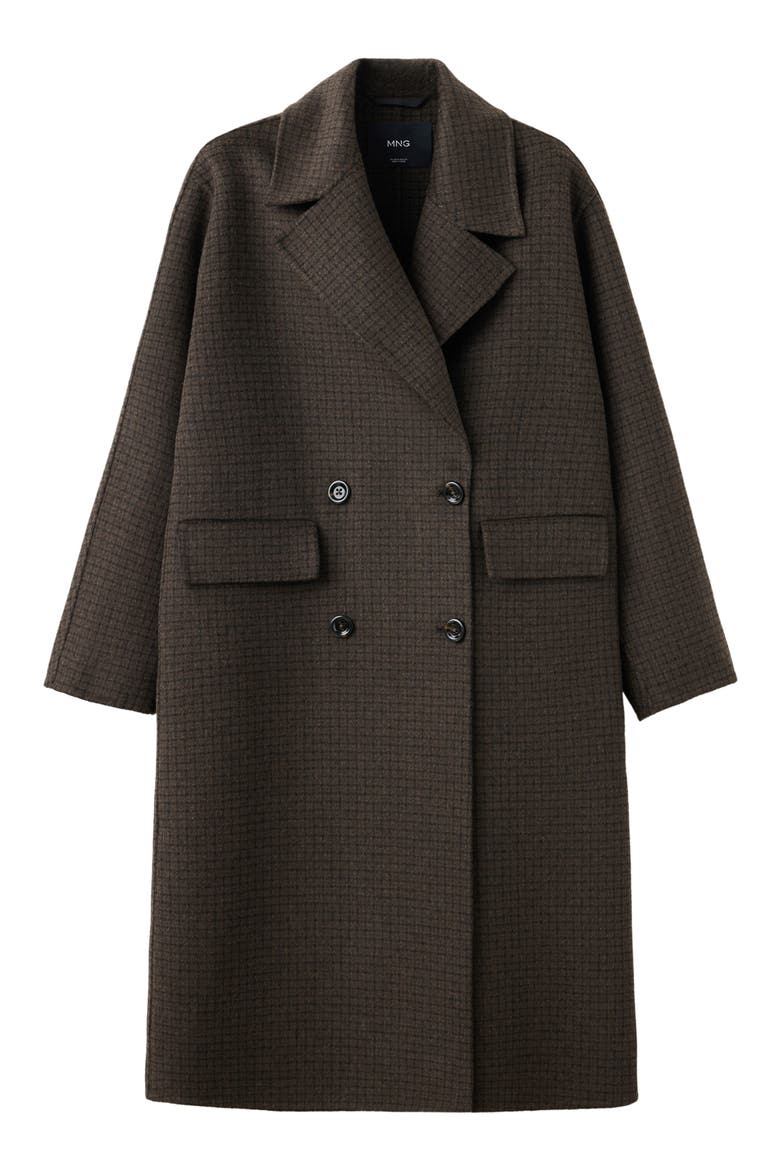 Picarol Wool Blend Coat, Main, color, CHOCOLATE