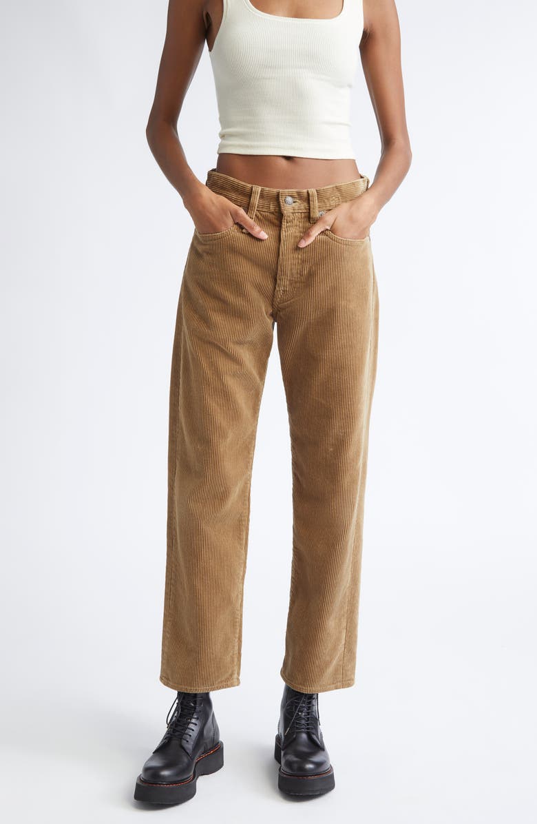R13 Corduroy Boyfriend Pants, Main, color, Heavy Tan Cord