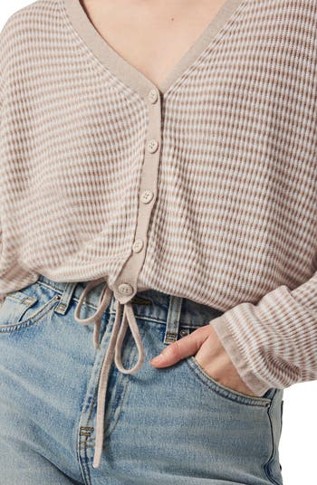 (取寄) スプレンディッド レディース ブライ ストライプド カーディガン Splendid women Bri Striped Cardigan Fawn Stripe Splendid Bri Striped Cardigan | Nordstromrack