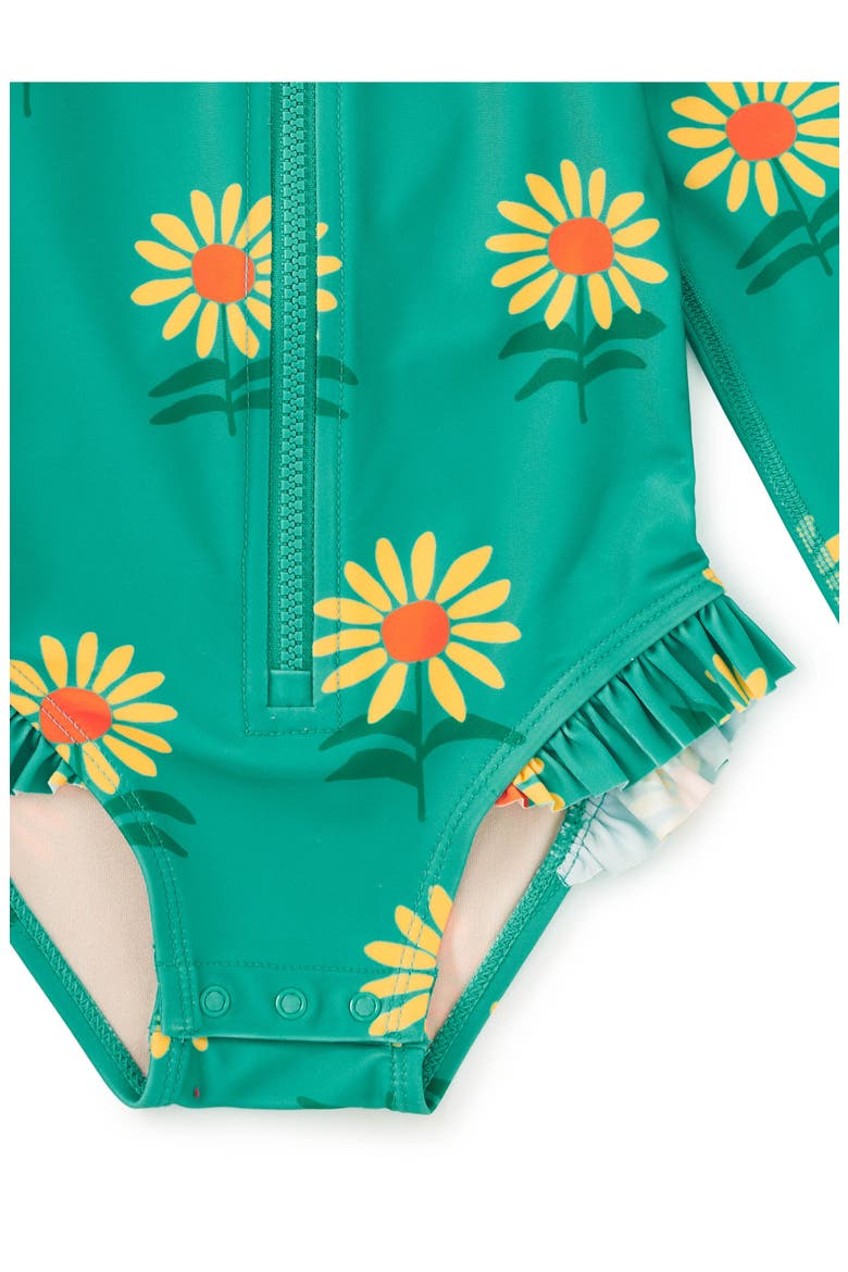 Rash Guard Baby Swimsuit, Alternate, color, Sunflowers