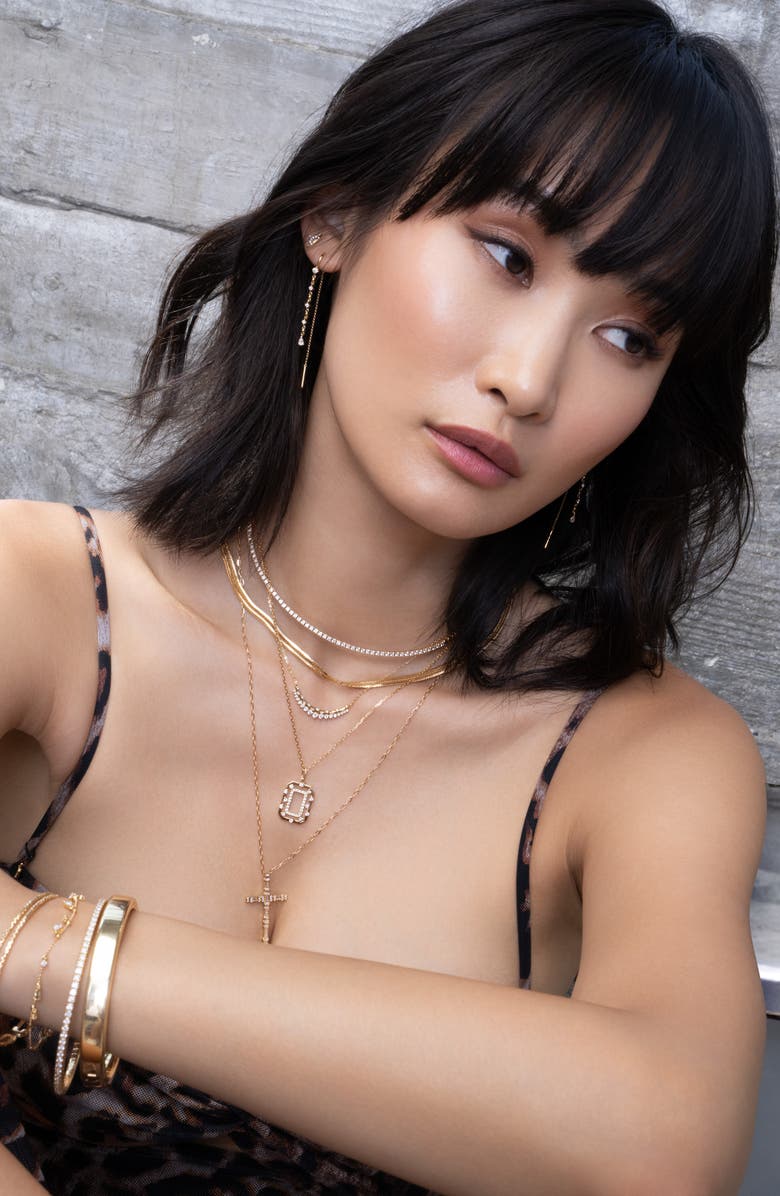 Bony Levy Solstice Diamond Medallion Pendant Necklace, Alternate, color, 18K Yellow Gold