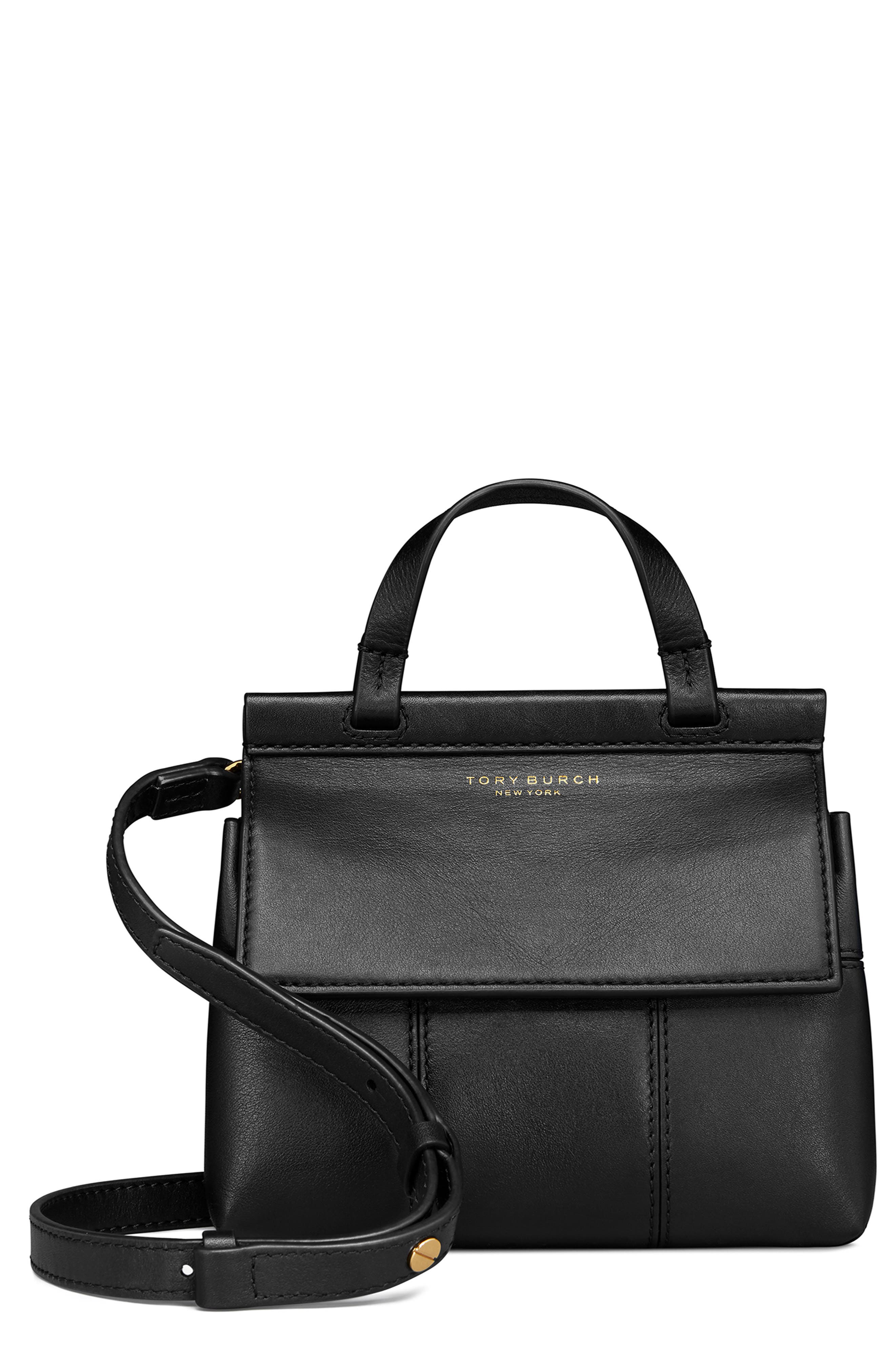 Tory Burch Block T Mini Satchel, Main, color, 