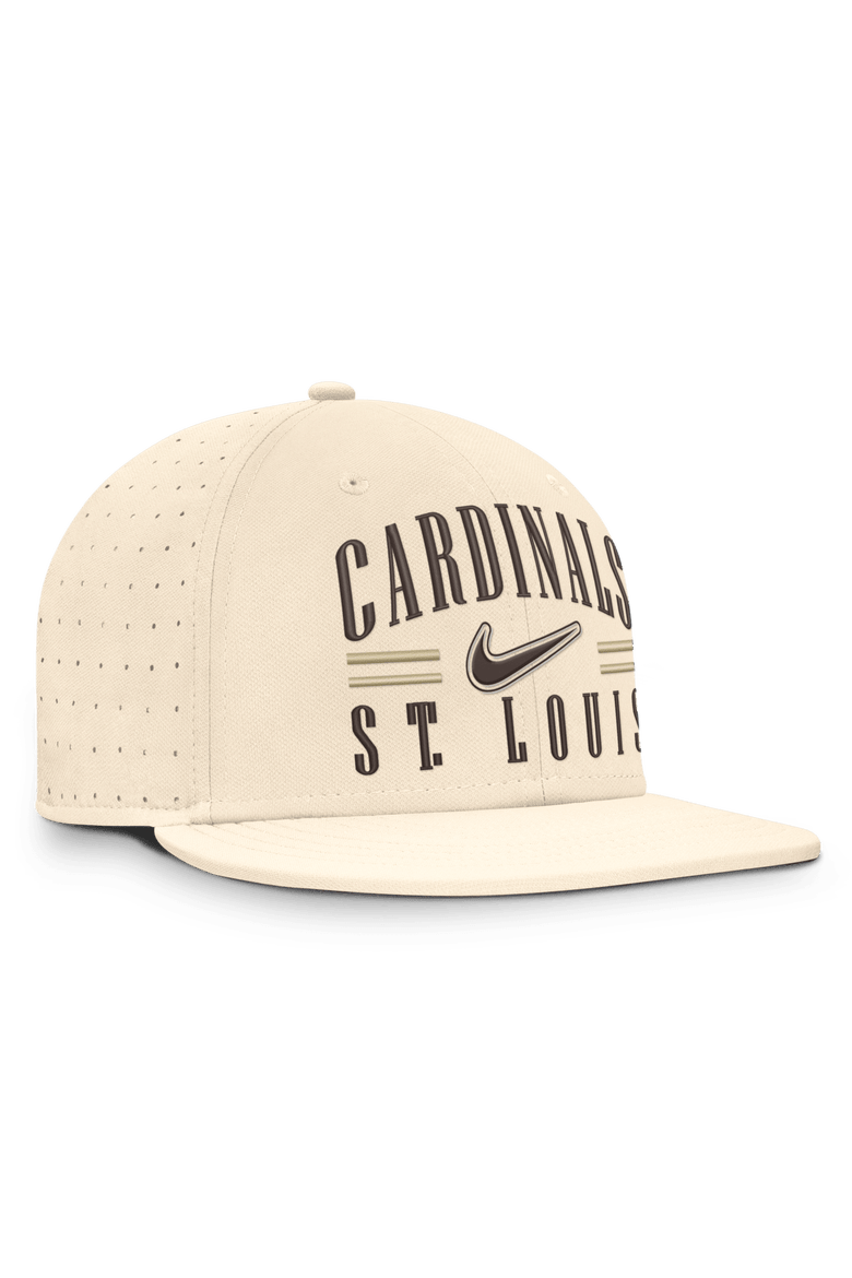 Men's Nike Natural St. Louis Cardinals True Dri-FIT AeroBill Fitted Hat, Alternate, color, Natural