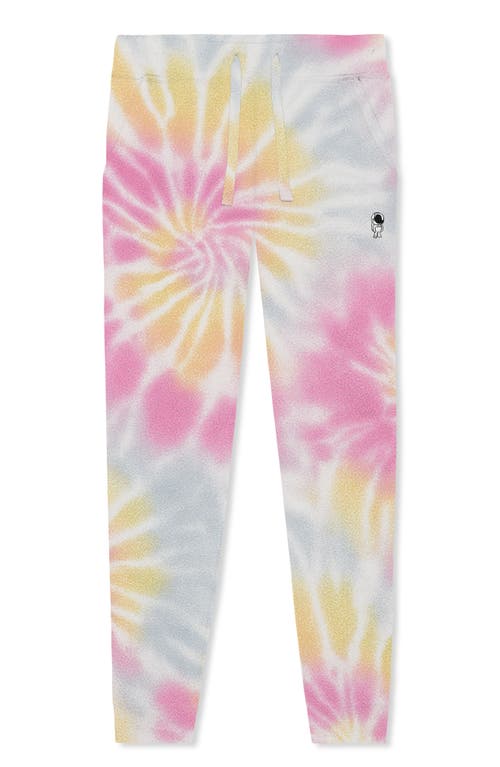Dalix Mens Ghost Tie Dye Fleece Jogger Pant In Multi