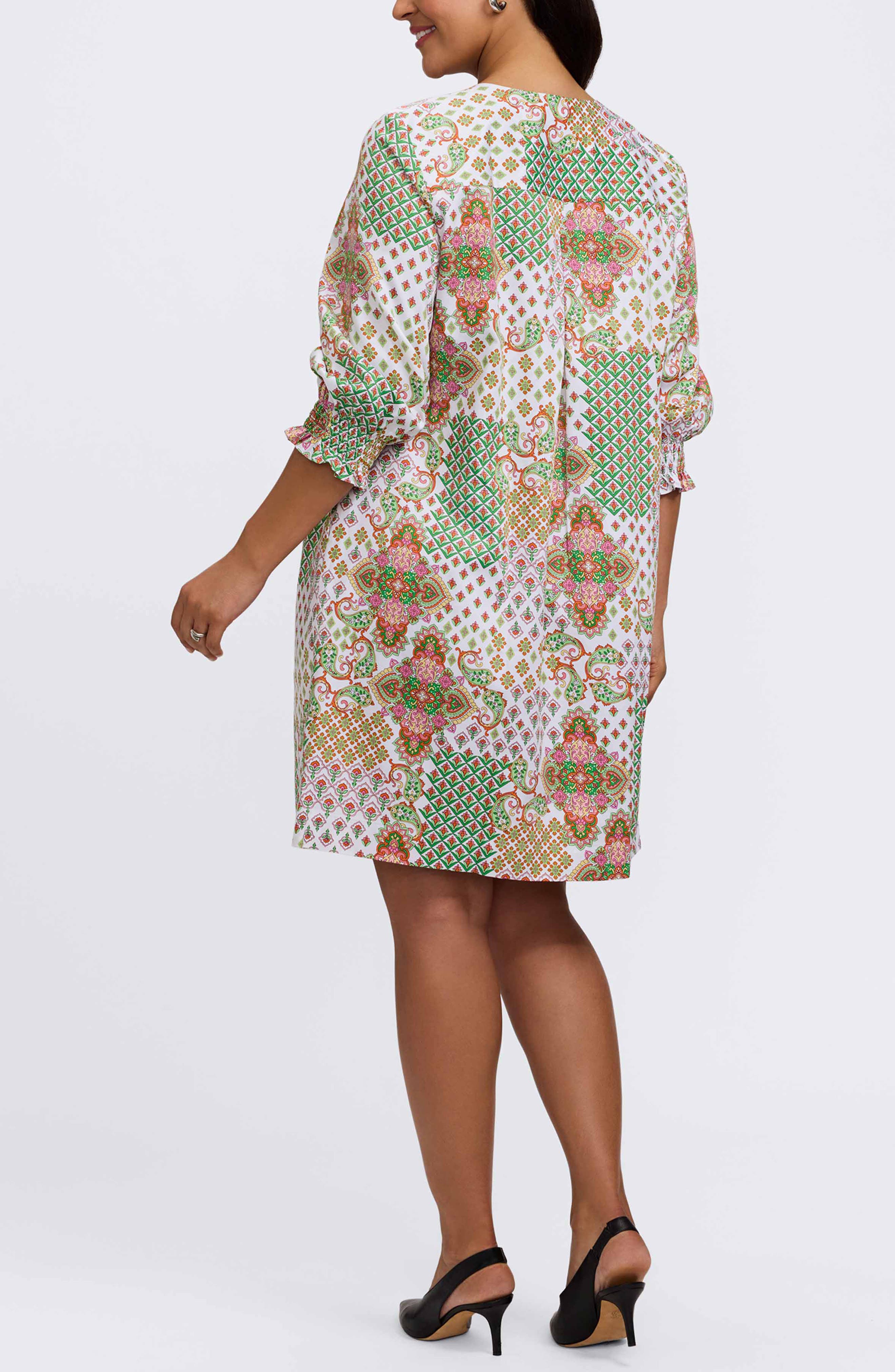 Alicia Patchwork Shift Dress - image 2