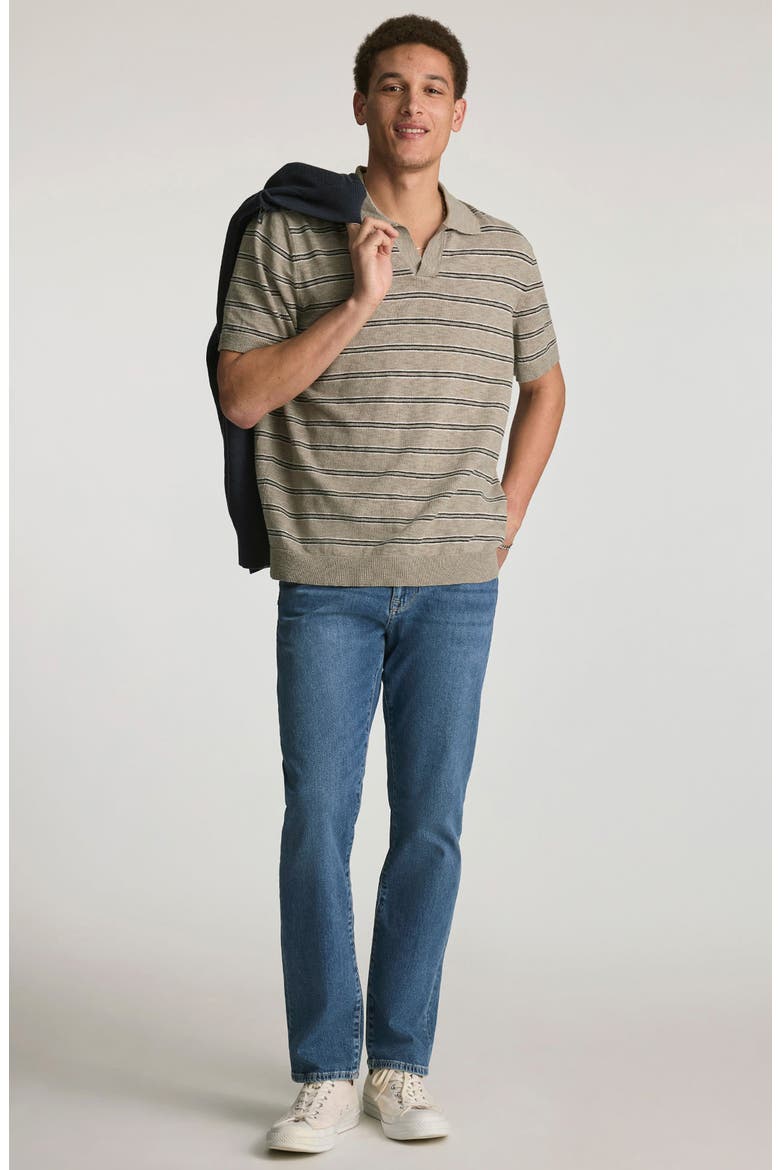 Zach Straight Leg Jeans, Alternate, color, MID OCEAN BLUE