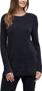 Barefoot Dreams® CozyChic® Ultra Lite® Textured Ribbed Button Sweater