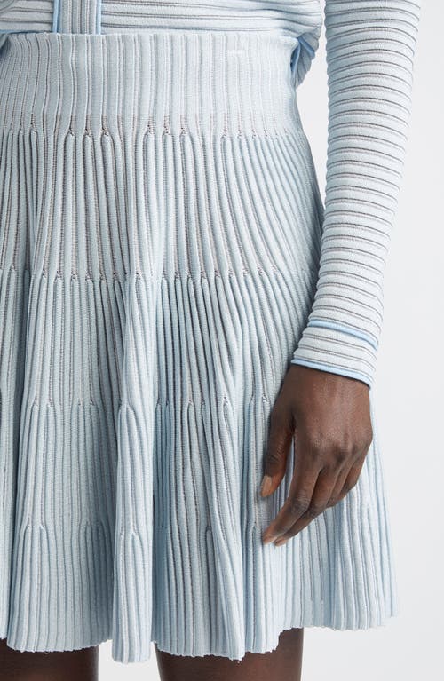 Balmain Textured Knit Flared Skirt
