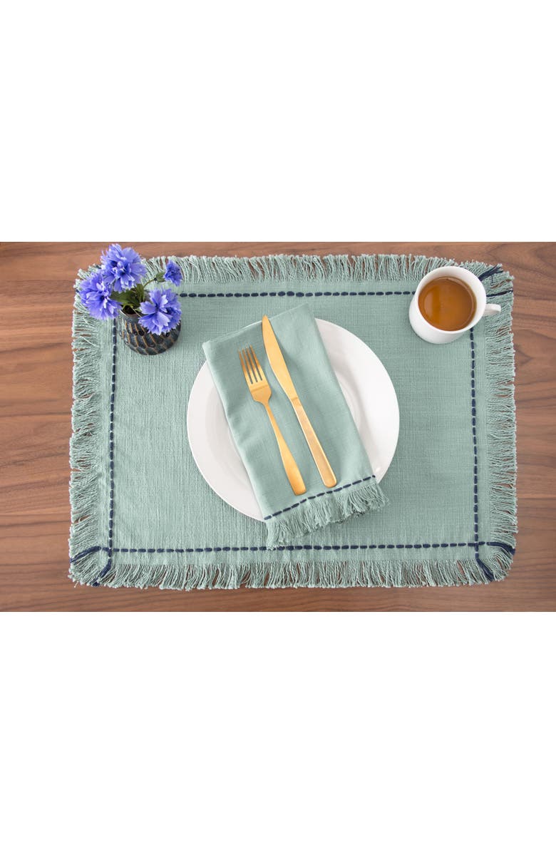 carol
frank Cheryl Surf Placemats Set of 4 Blue Quilted Washable Placemat, Alternate, color, Blue