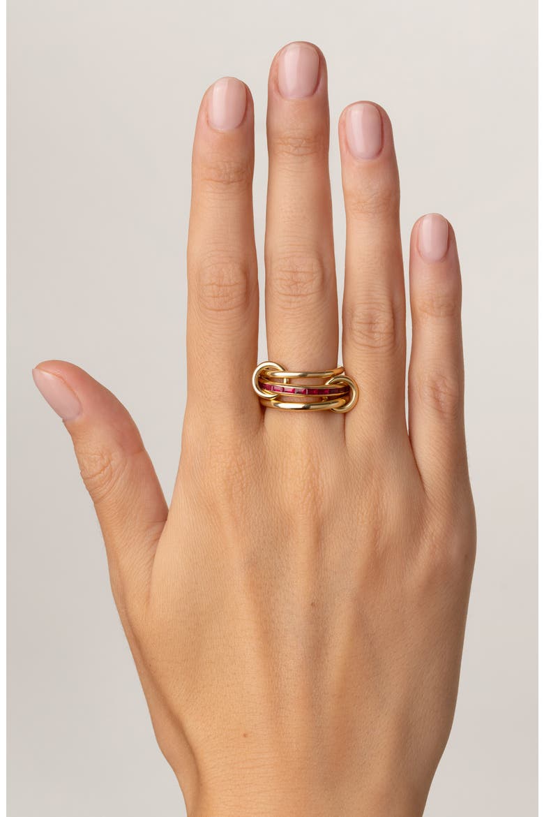 Pyrus Linked Rings, Alternate, color, YELLOW GOLD