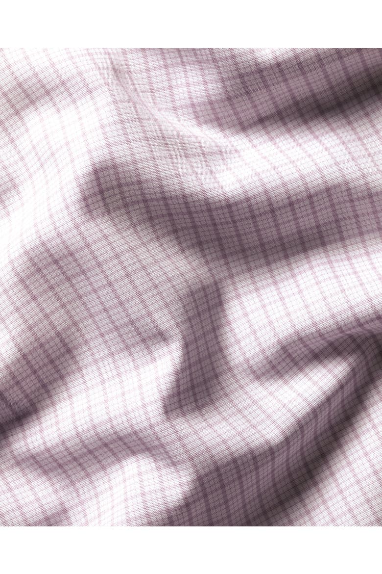 Non-Iron Stretch Poplin Check Shirt, Alternate, color, Lilac