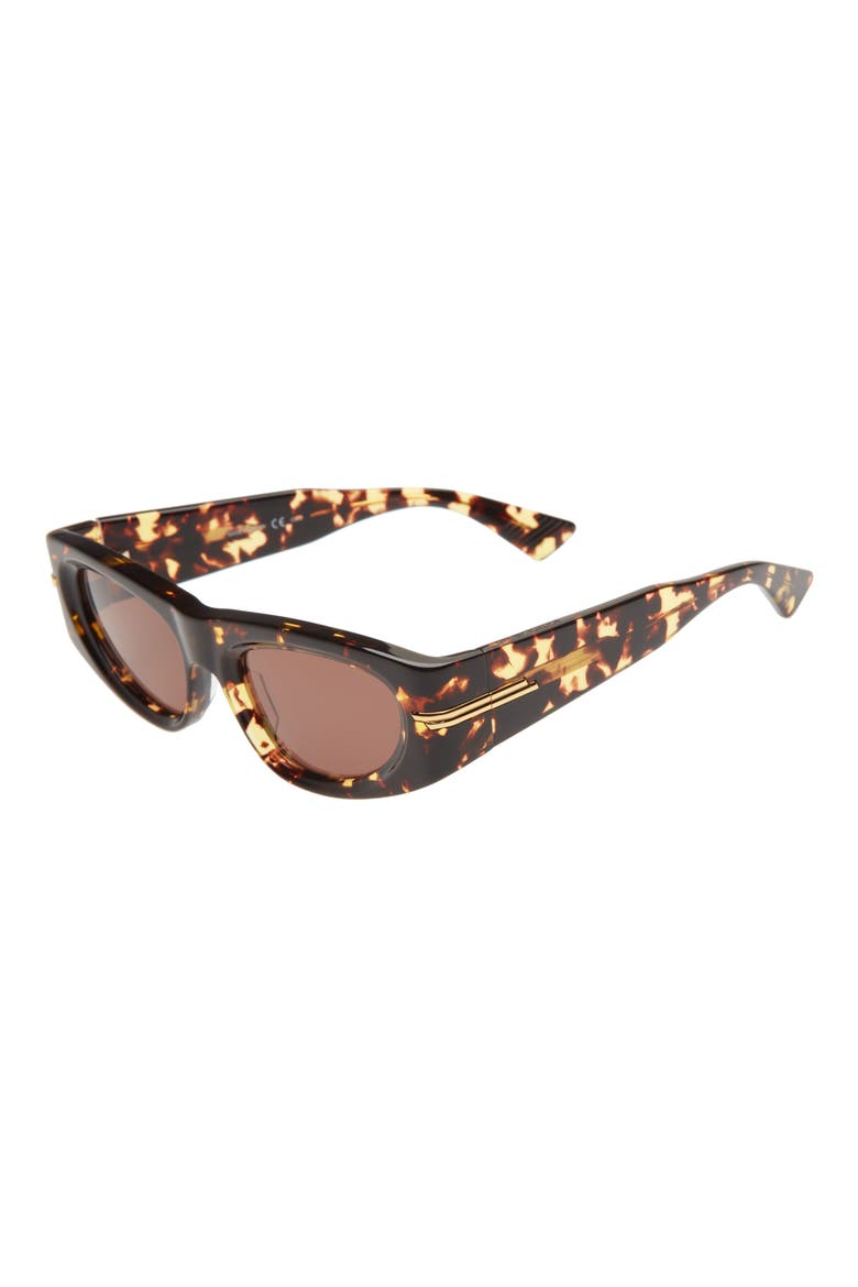 51mm Rectangular Sunglasses, Alternate, color, HAVANA