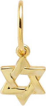 BY ADINA EDEN Mini Solid Star Of David Necklace Charm