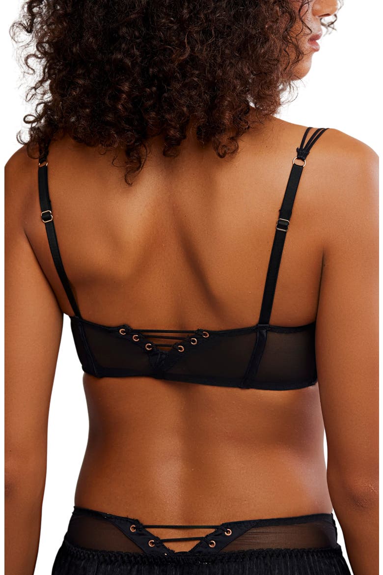 Intimately FP Out & About Longline Underwire Bra, Alternate, color, BLACK