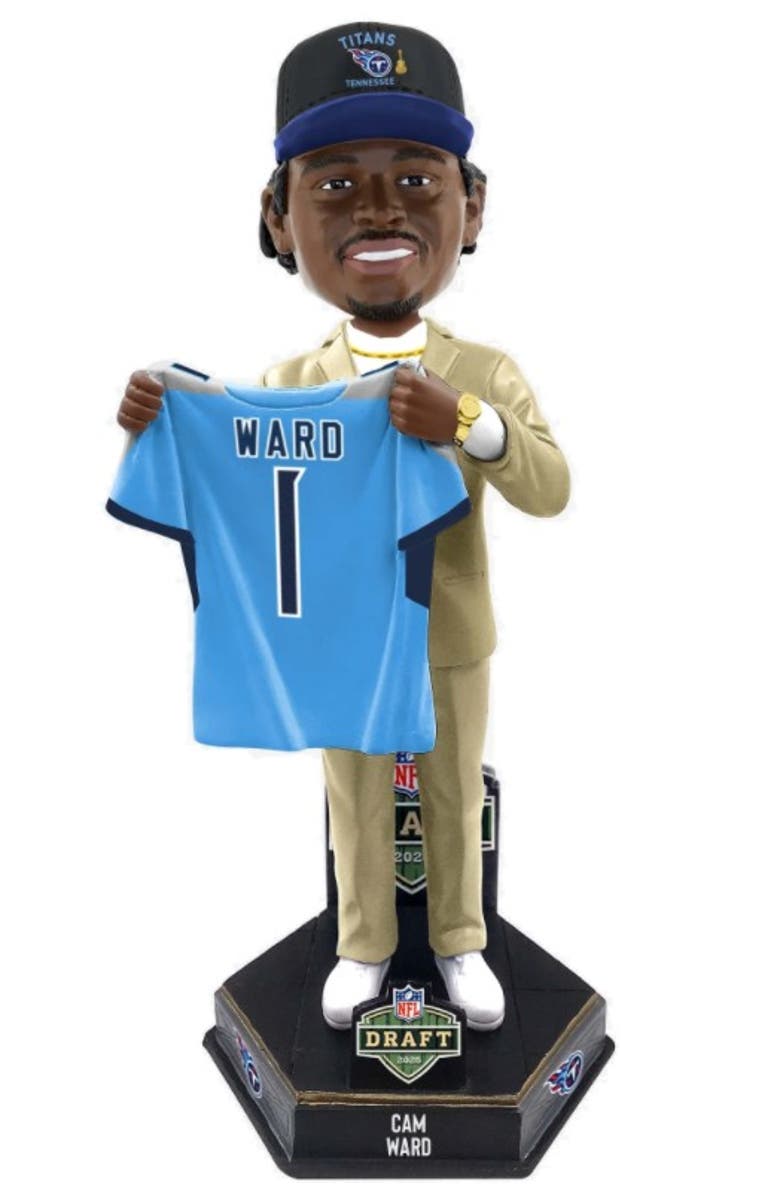 FOCO Cam Ward (Tennessee Titans) 2025 NFL Draft Pick Bobblehead, Main, color, Multi-Color