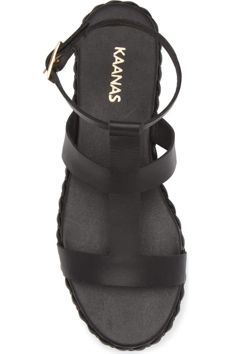 Kaanas Cedros Braid Detail Ankle Strap Sandal, Alternate, color,