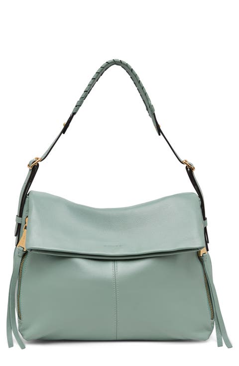 Bali Double Entry Leather Hobo